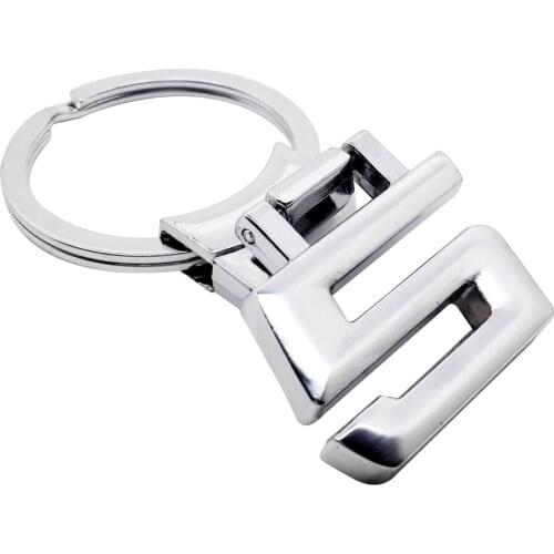 Car Styling Key Chain Ring Metal Number Keychain Auto Accessories for BMW X5 Q5 530i 525i 5 Series E52 E65 E46 E39 F30 X1 X5