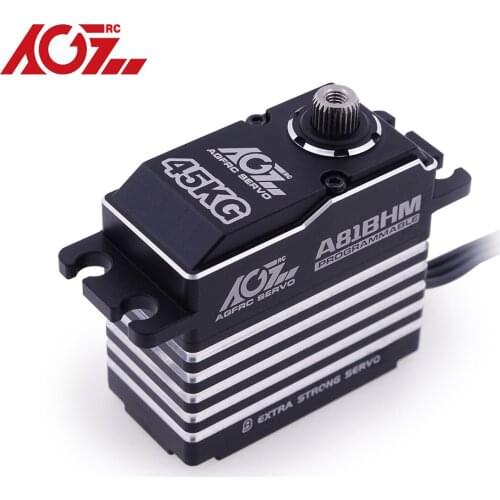 AGFRC A81BHM Free Metal Horn Three Ball Bearings Steel Gears 39KG 0.10Sec 7.4V Brushless Digital Servo for RC Aircraft Jet Car