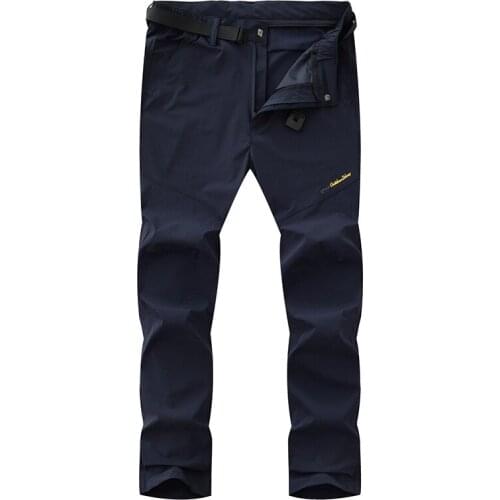 Hiking Pants Outdoor Trousers Four Side Elastic Quick Drying Pants Mens Breathable Waterproof Thin Summer Mountaineering Pants