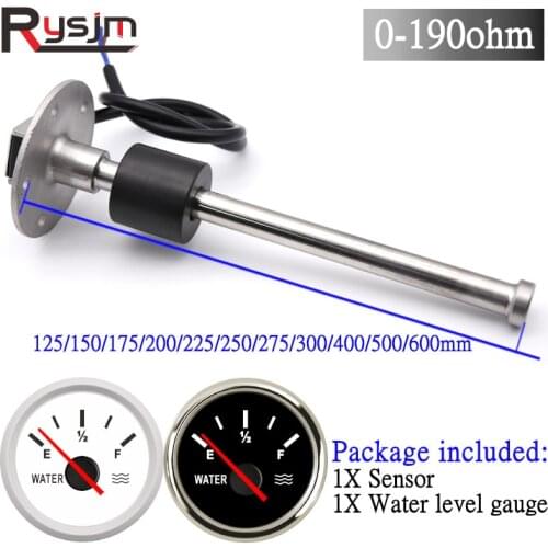 125/150/175/200/225/250/300/400/500/600mm Water Level Sensor Include Water Level Meter 0-190ohm boat accessories marine