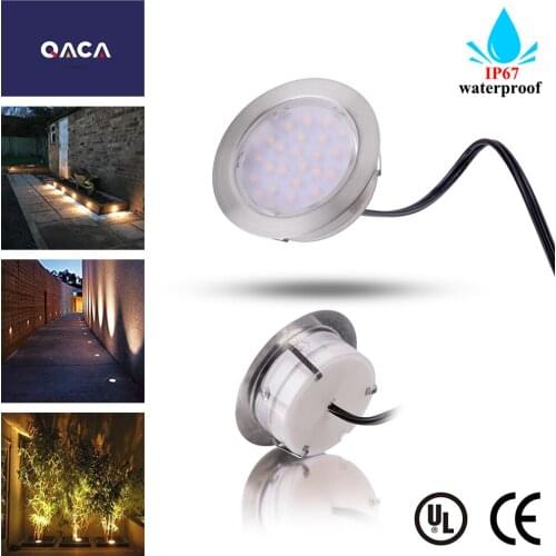 DC12V 2.5W LED Stair Lights IP67 SMD3528 LED Patio Lighting Garden Floor Lamps for Decoration and Lighting Buried Lamps