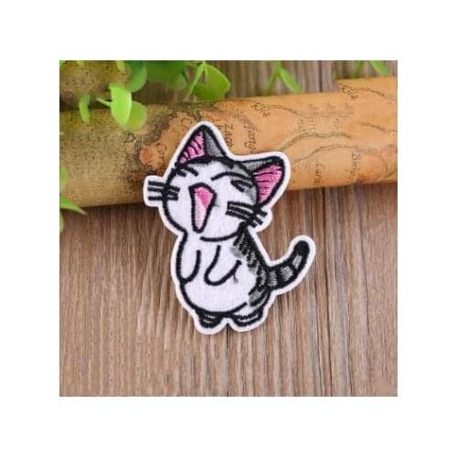 DoreenBeads Creative Cartoon Cute Kawaii Embroidery Parches Iron on Patches For Clothing DIY Stripes Stickers Jeans Hats 1PC