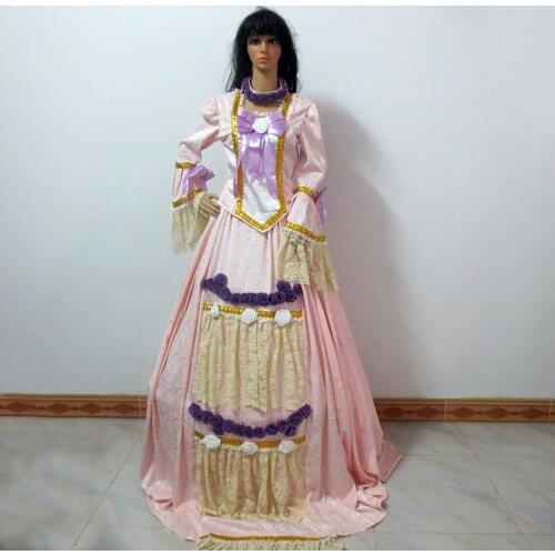 European Royal Court Dress Victorian Costume Roccoo Ball Cosplay Costume Vintage Queen Lolita Costume Customize Any Size