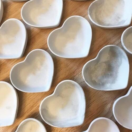 Concrete Trinket Dish Molds Handmade Jewelry Holder Resin Molds Mirror Tray Concrete Silicone Mold Plaster Key Tray Molds