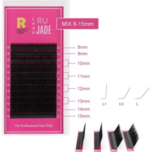L/L+/LU/M curl Mix L Lash,L Eyelash,L Curl Eyelash Extension Individual Soft Lashes 8-15mm Faux Mink Eyelashes Extension Cilia