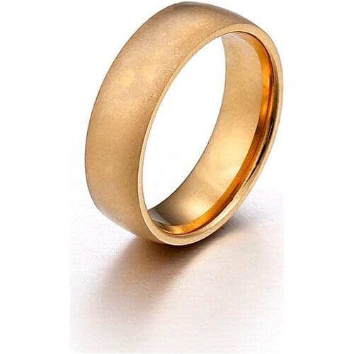 Fashion Unisex Rings Stainless Steel Round Simple Finger Rings Jewelry