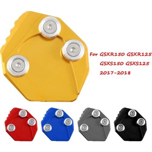 Motorcycle Kickstand Foot Side Stand Extension Enlarge Pad Support Plate For Suzuki GSXR150 GSXR125 GSXS150 GSXS125 2017-2018