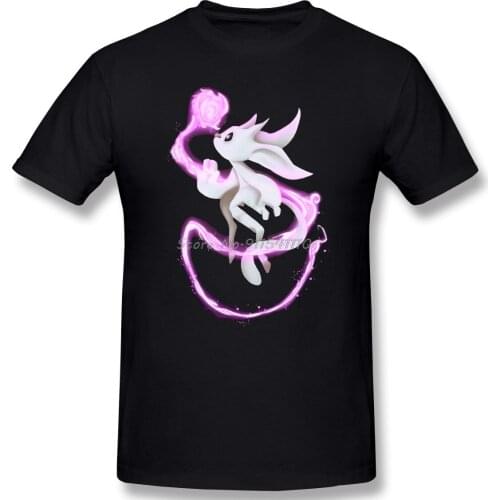 Men Clothing Ori And The Will Of The Wisps Platform-adventure Metroidvania Game T-Shirt Pink Ball Streetwear Tees