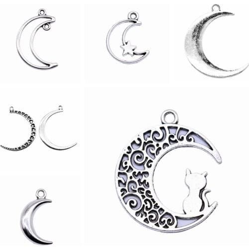 Tristana Horns Crescent Moon Charms designer charms for jewelry making diy jewelry kit accessories