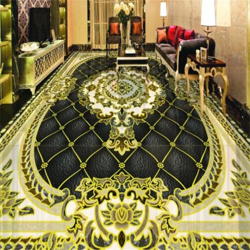 Custom 3d floor European carpet parquet 3d window wallpaper photo mural wallpaper 3d floor murals living room wall wallpaper