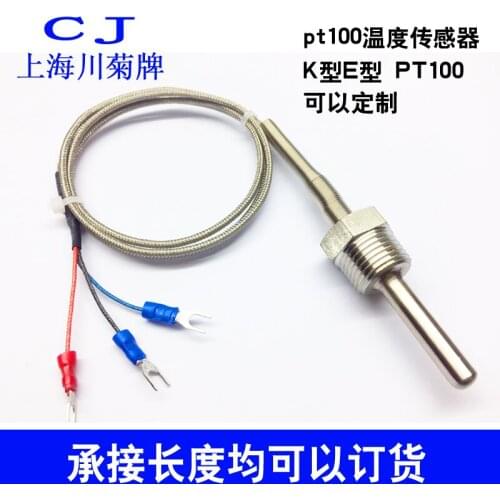 Pt100 Platinum Thermal Resistance Temperature Sensor K/E Thermocouple Temperature Probe Stainless Steel Waterproof