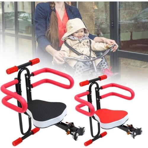 Deluxe Bicycle Mounted Child Carrier Bike Seat Safe Study Bike Seat for Children Toddlers