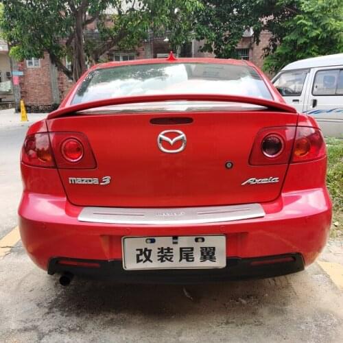 For Mazda 3 Spoiler Mazda3 Sedan Spoiler ABS plastic Material Car Rear Wing Color Rear Spoiler 2006-2013 model year spoiler