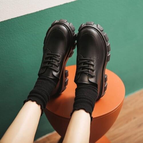 Mary Jane Shoes Japanese School Uniform Jk Student Shoes Girls Women Kawaii Lolita Soft Sister Round Toe Platform low Heel shoes