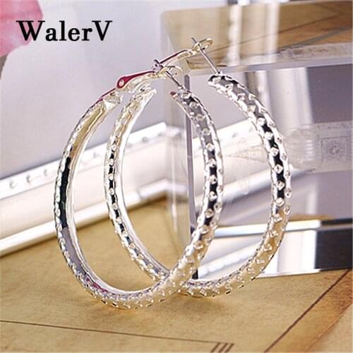 WalerV for Women Set Retro Wind Woman Long Big Earrings Snake Shape Circle Prom Party.jewelry Earrings Gift