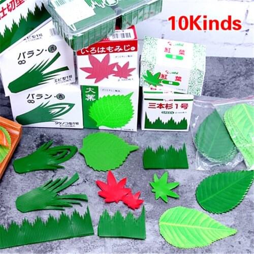 Green Leaves Japanese Cuisine Sushi Decor Sashimi Decoration Plate Dish Decor fresh ingredients Sushi Leaves sushi bazooka
