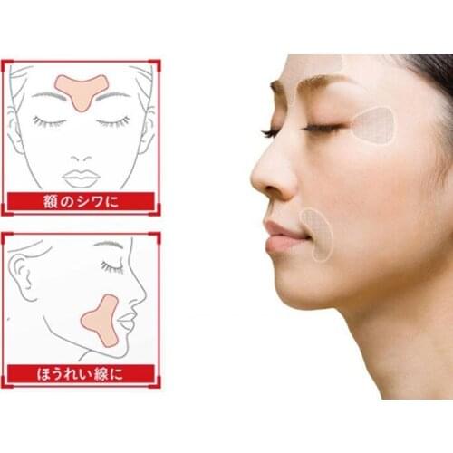 12/27/24pcs Thin Face Stickers Facial Line Wrinkle Sagging Skin Lift Up Tape Frown Smile Lines Forehead Anti-Wrinkle Patches