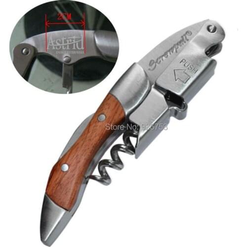 15pcs Custom LOGO to Screwpull Corkscrew Wine Bottle Opener with Rosewood Handle Flannel Bag Packing