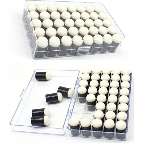 40pcs/set Sponge Daubers Finger Foam With Box Handmade DIY Craft Inking Staining Painting Tool Scrapbooking Painting 2021 New