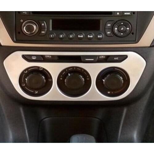 ABS Matte For Citroen Elysee C-Elysee accessories 2014-2016 Car air conditioner Switch panel plate frame cover trim car styling