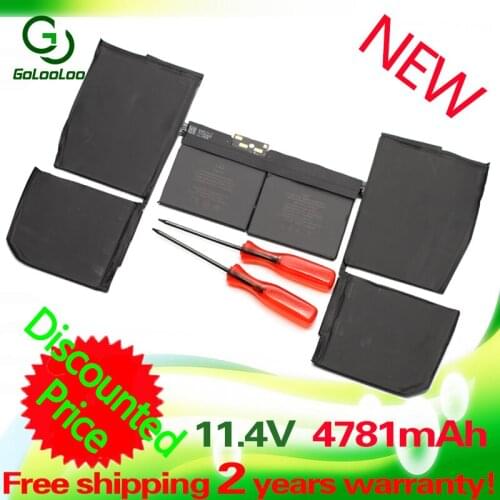 Golooloo 11.4V 4781mAh A1705 laptop battery for MacBook Retina A1534 12'' ( 2016 years )