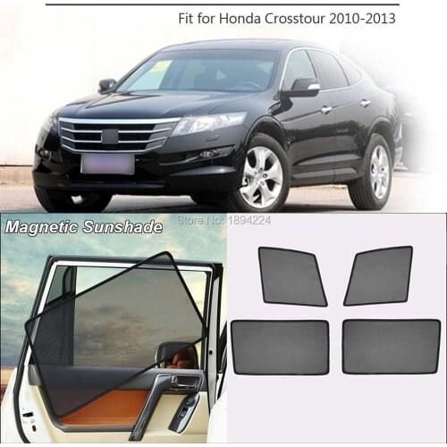 Car Full Side Windows Magnetic Sun Shade UV Protection Ray Blocking Mesh Visor For Honda Crosstour