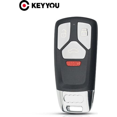 KEYYOU For Audi TT A4 A5 S4 S5 Q7 SQ7 2017 2018 Cover Fob Car Accessories Smart Remote Key Shell Case Replacement 3/4 Buttons