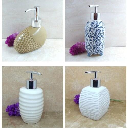 Big Sale Ceramic Liquid Soap Dispensers Emulsion Latex Bottle Bathroom Accessories soap Dish Wedding Gift The last few
