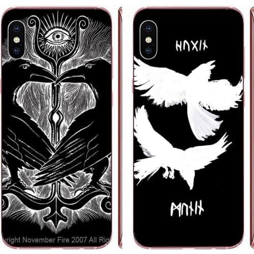 For HTC Desire 530 626 628 630 816 820 830 One A9 M7 M8 M9 M10 E9 U11 U12 Life Plus Unique Viking Odin Norse Huginn And Muninn