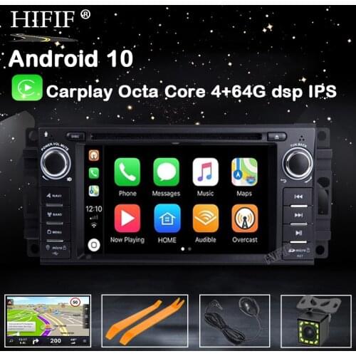 DSP 6.2" 8 Core Android 10 OS Special Car DVD for Jeep Patriot 2009-2011 Chrysler 300C 2008-2010 & Chrysler Sebring 2007-2010