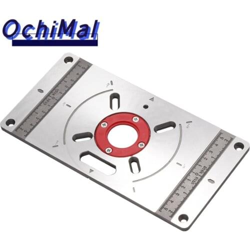 Aluminium Carpinte Router Table Insert Plate Multifunctional Woodworking Benches Carpenter Trimming Machine Engraving Board