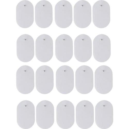 20Pcs/lot 3.5mm Plug Gel Electrode Pads For Nerve Muscle Stimulator/Slimming Massager/TENS Acupuncture Pulse Electric Massager M