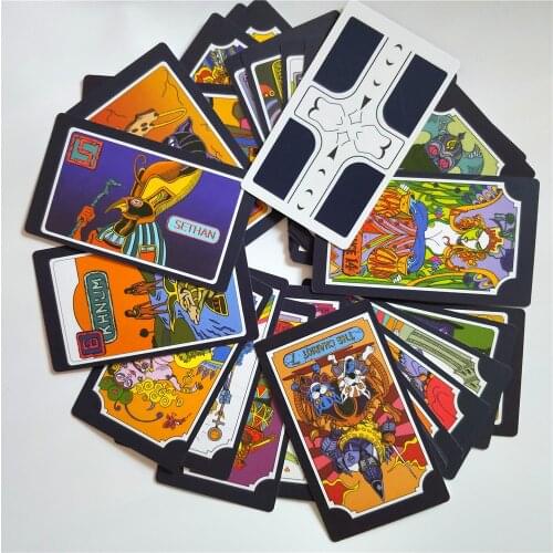 Anime JoJo Bizarre Adventure Kujo Jotaro Tarot Card Cosplay Props Chess Card 22 Grand Akana+9 Royal Gods Poker Cards Board Game