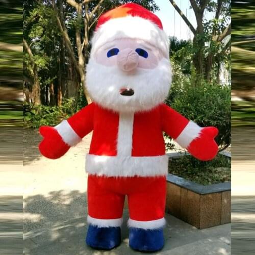Mascot Costume Christmas Inflatable Santa Claus Suits Cosplay Party Game Dress Outfits Clothing Advertising Halloween Easter New