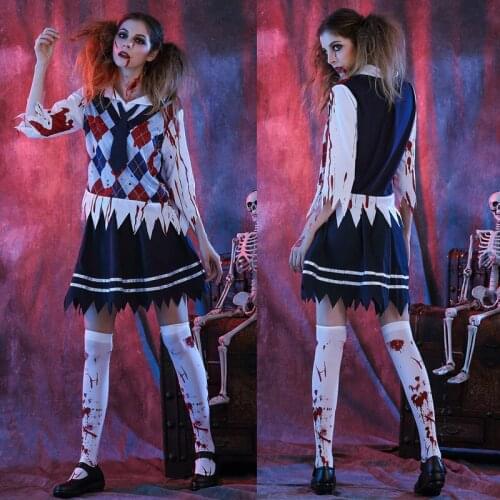 Halloween Costumes for Women Vampire Zombie Film COPSLAY The Horror Show costume HIGHSCHOOL OF THE DEAD Cosplay