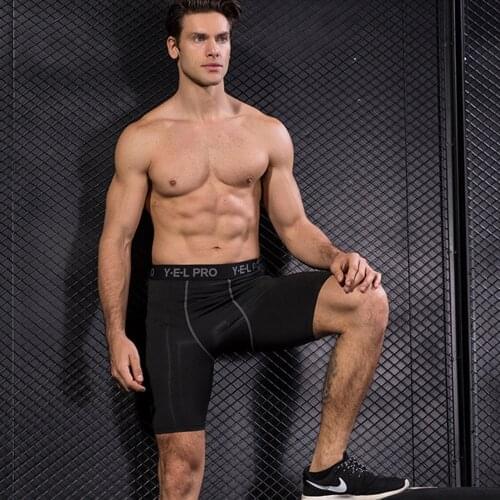 2019 Hot Summer Mens Compression Gyms Shorts Bodybuilding Shorts Men Casual Quick Dry Fitness Bottoms Joggers Trunks