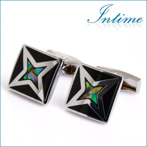 Mens Shell cuff links abalone Cufflinks