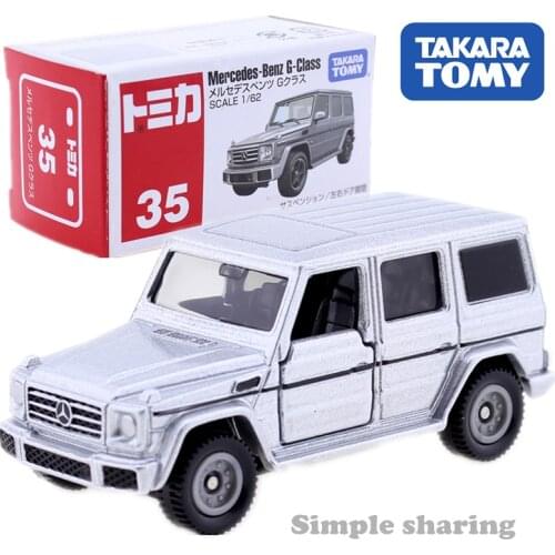 Takara Tomy TOMICA No.35 MERCEDES BENZ G CLASS Off Road Car Model Kit 1:62 Miniature Diecast Baby Toys Funny Kids Doll Kombi