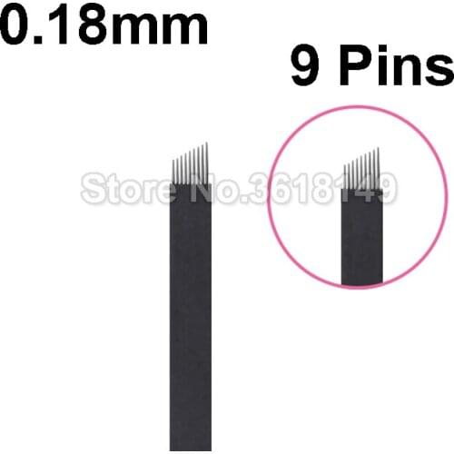 New 0.18mm 18U 9 7 12 Pins Lamina Agulha Tebori Tattoo Microblading Needle For Permanent Makeup Manual Pen 3D Eyebrow Embroidery