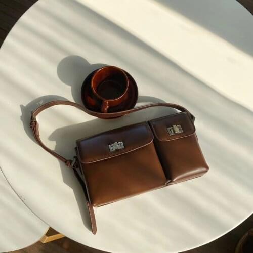 2021 Large Capacity New Handle Bag Exquisite Women Commuter Underarm Bag High Quality Leather Square Shoulder Bag For Women