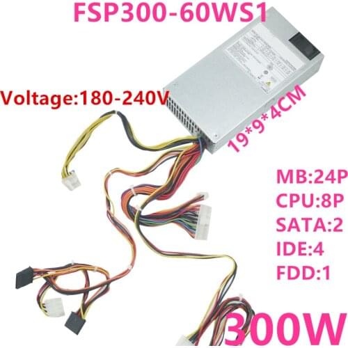 New PSU For FSP ITX POS Small 1U 300W Power Supply FSP300-60WS1