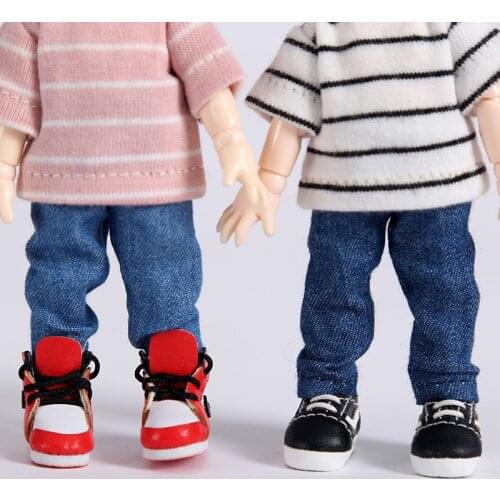 Ob11 baby jeans for obitsu 11 baby accessories clothing cute pants Doll clothes birthday present