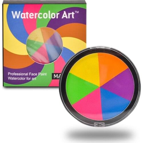 Wholesale 24 pcs/set Fluorescent Face Body Paint child UV Glow in the dark Acrylic Art for Party paint cosplay acrylic powder