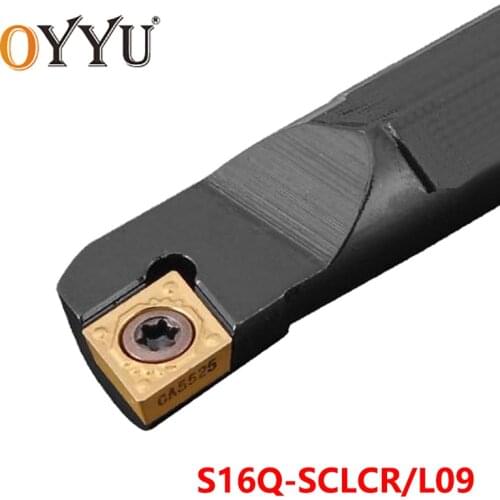 OYYU S16Q-SCLCR09 Internal Lathe Cutting Shank S16Q-SCLCL09 Turning Tool Holder SCLCR SCLCL Carbide Inserts Arbor