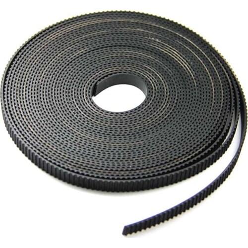 1 meter 5M 2GT Timing Belt, 6mm GT2 Open Type Synchronous Belt 2GT-6, Black, 3D Printer Accessories