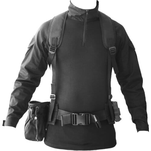 TAK YIYING New Tactical Waist Padded Belt With H-shaped Suspender Military Airsoft Nylon Belt Camouflage