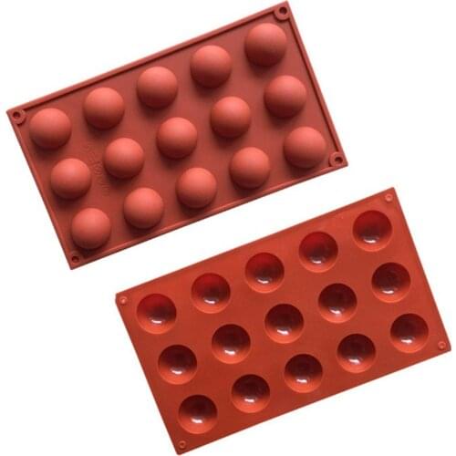 Silicone Mold Round Shape Cake Mold Brown Half Ball Sphere Silicone Mold For Chocolate Dessert Mould DIY Decorating Cake