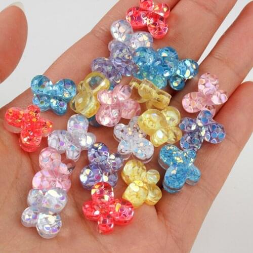 Resin Mix color Mix shape Nail Jewelry Accessories And Mobile Phone Case Accessories DIY Clothing Accessories Sequins 20 PCS