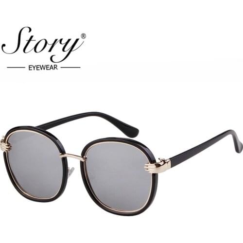 STORY 2019 Steampunk Sunglasses Men Women Brand Designer Gothic Style Round Frame Eagle Claw Sun Glasses Punk Shades Male UV400