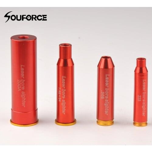 Tactical Red Dot Bore Sight CAL.223/20GA/.308/7.62X54R BoreSighter Caliber Cartridge Laser Pointer Sight Collimator Hunting